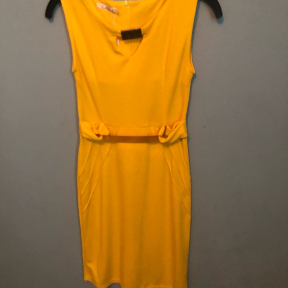 Yellow Short Fitter Dress